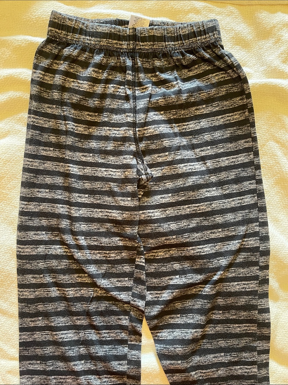 Kids Gray & Black Striped Pajama Pants